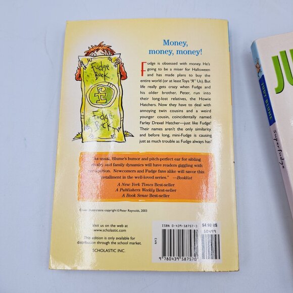 Box Of Fudge 3 Books From Judy Blume: Fudge-A-Mania, Superfudge, Double Fudge - Picture 11 of 13
